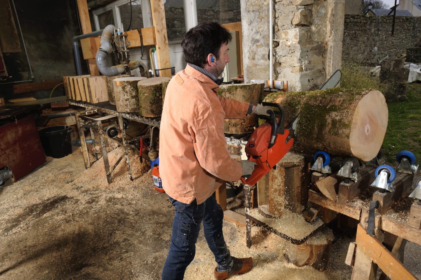 Découpage des grumes