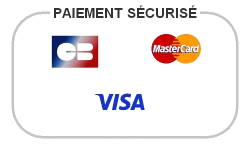  Paiement sécurisé par carte bancaire ou via Paypal. Possibilité de paiement par chèque bancaire.